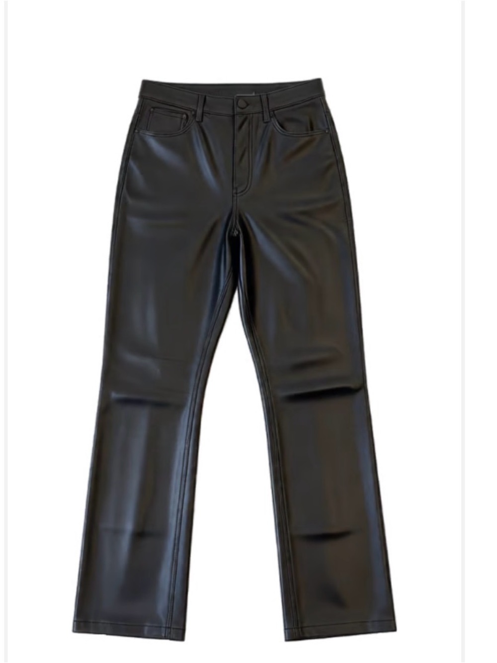 Abercrombie & Fitch Black Faux Leather Pants